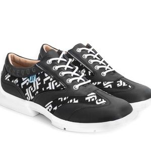 John Fluevog Brandon - Black/White Check - Men's 10